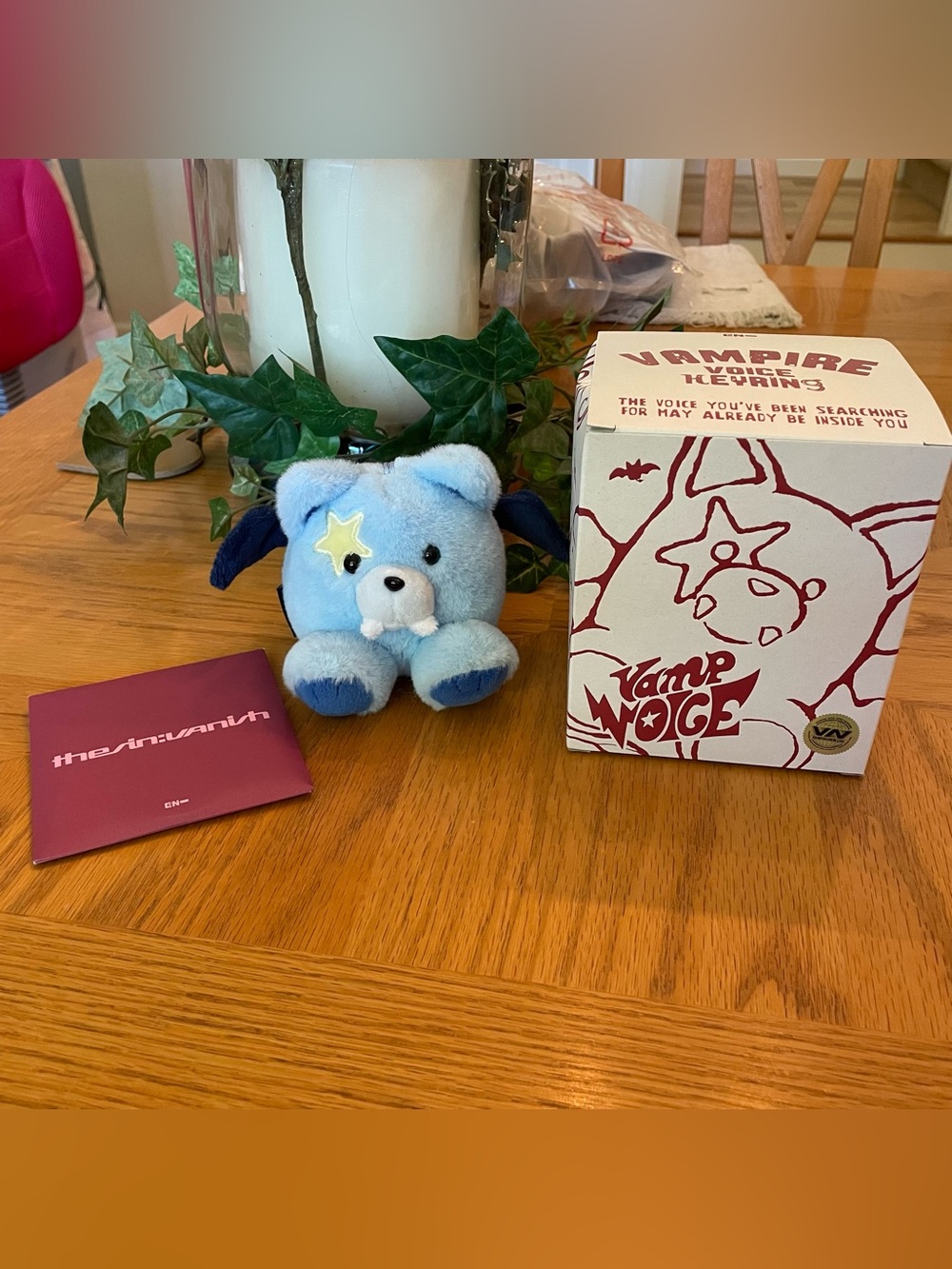 Enhypen Jungwon Vampire Bat Voice Plush Keyring